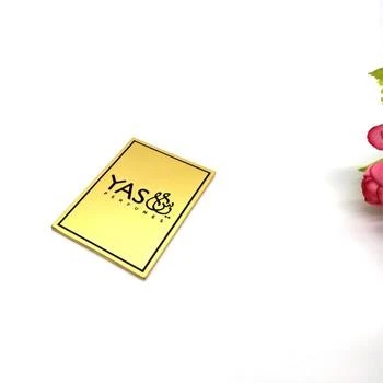 Zinc alloy logo plate for perfume